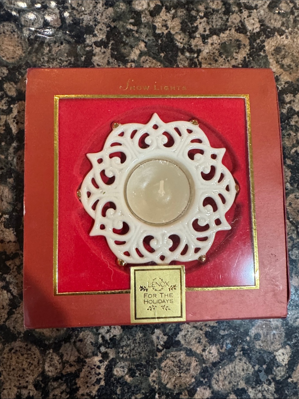 Lenox Snow Lights Sparkle Votive